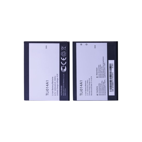Batería TLI014A1 para Alcatel pop C3/V875/5020T/V785/4013/4033/2008G/2008 1400mAh Batería TLI014A1 para Alcatel pop C3/V875/5020T/V785/4013/4033/2008G/2008 1400mAh